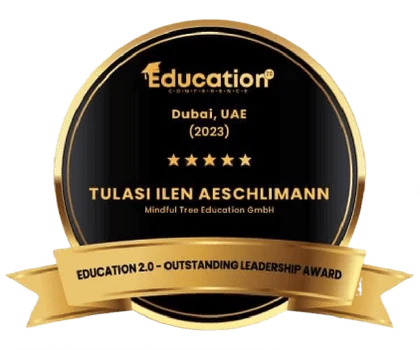 Education 2.0 Conference Dubai 2023 — Outstanding Leadership Award, Tulasi Ilen Aeschlimann